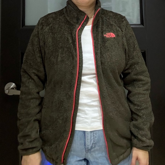 The North Face Jacket Full Zip Green Fleece Sweater Size Large - Picture 3 of 12